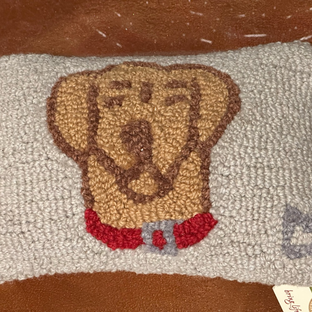 L.L. Bean dog pillow